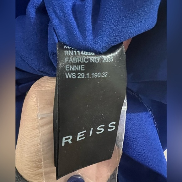 REISS Ennie Cocktail Dress - size 2 - ocean blue - Picture 5 of 9